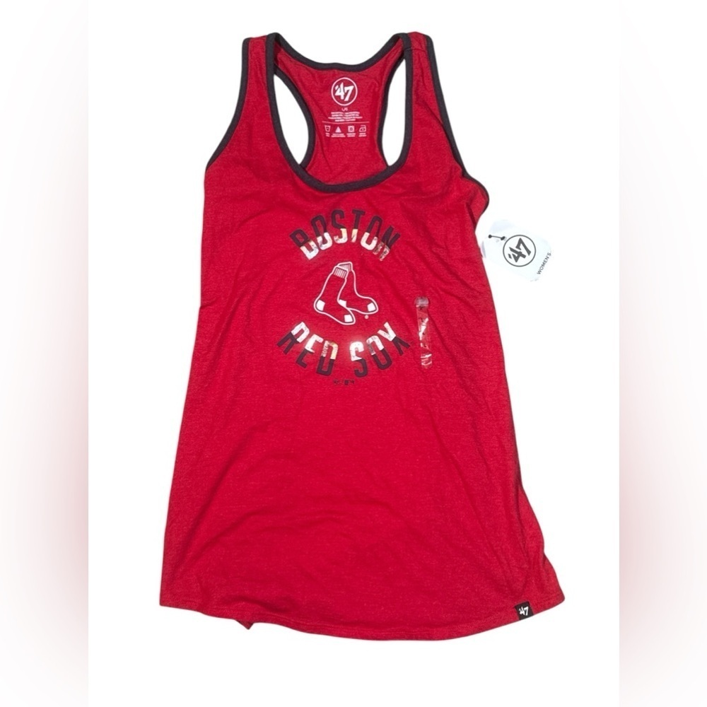 Boston Red‎ Sox women’s tank top racerback size large nwt 47’ Fenway Park